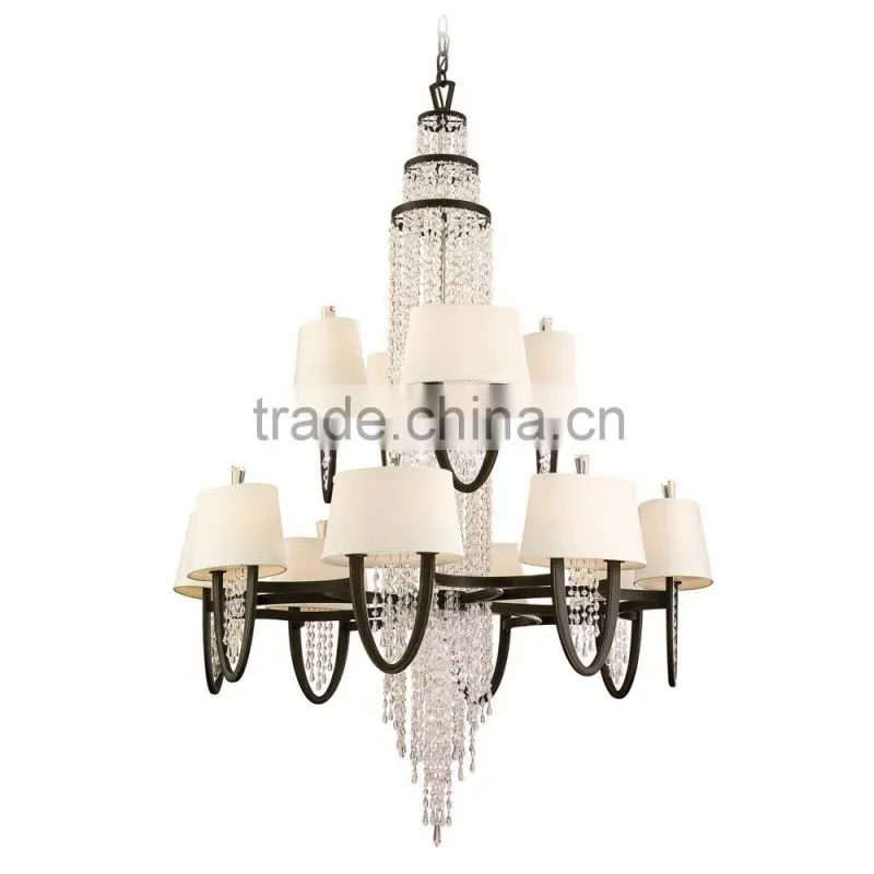 JANSOUL 2016 most popular drop modern wider chandelier indoor lighting crystal custom made pendants