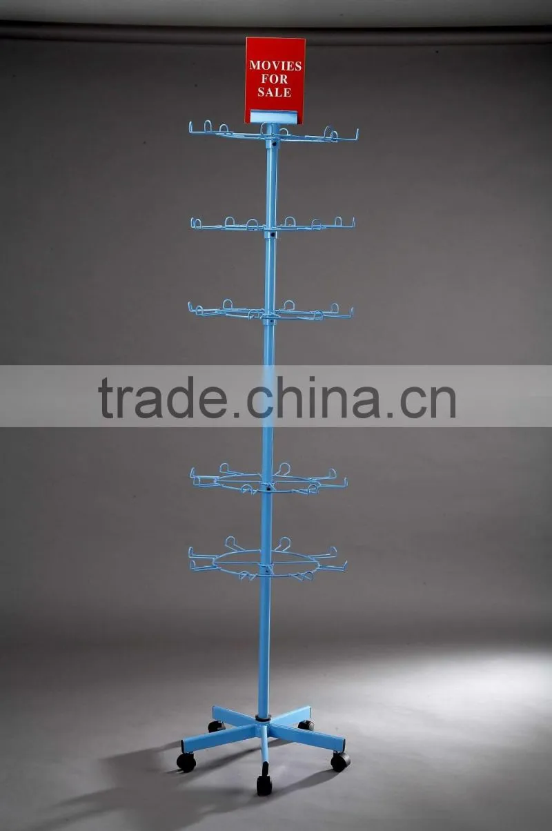 wire cd display rack for shop selling