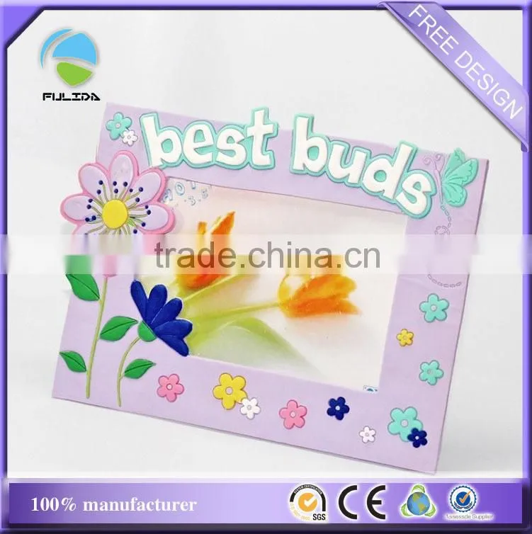 books design study soft pvc rubber decorative desk photo frame