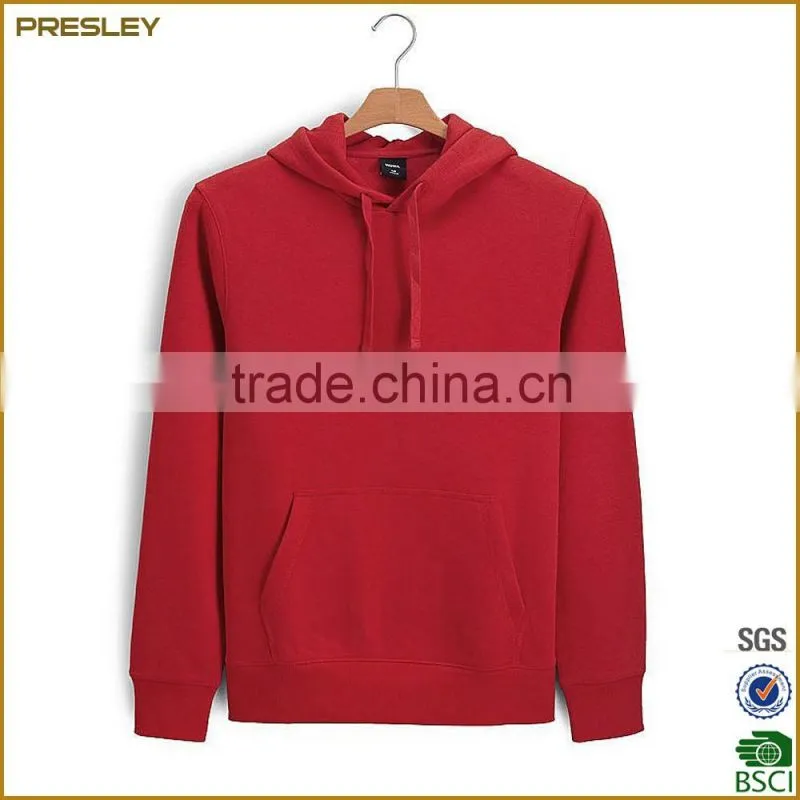 Presley oem 100% cotton plain custom wholesale blank pullover hoodies with pocket