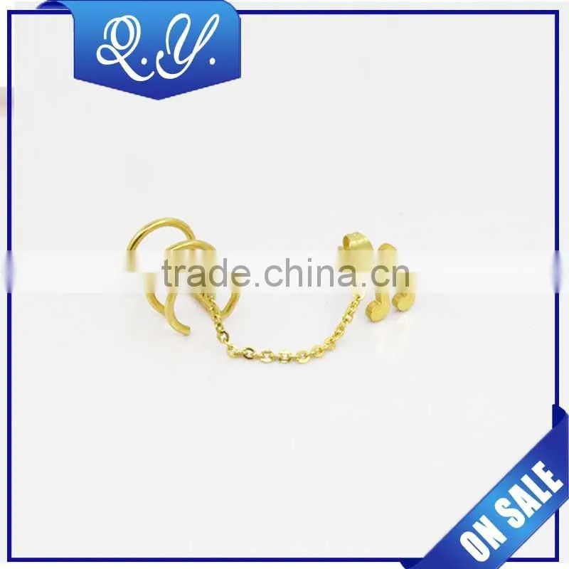 Hot wholesale ear piercing jewelry double pearl earrings ear studs