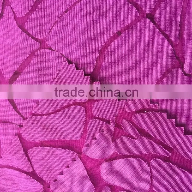 Spring summer burnt-out woven fabric