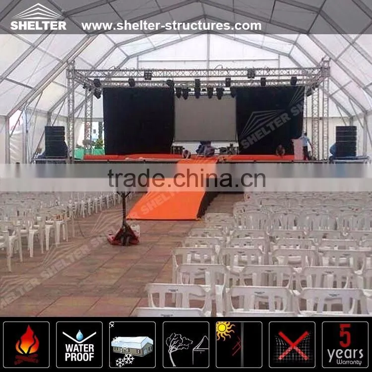 Stylish aluminum alloy frame structures polygon tent for church wedding