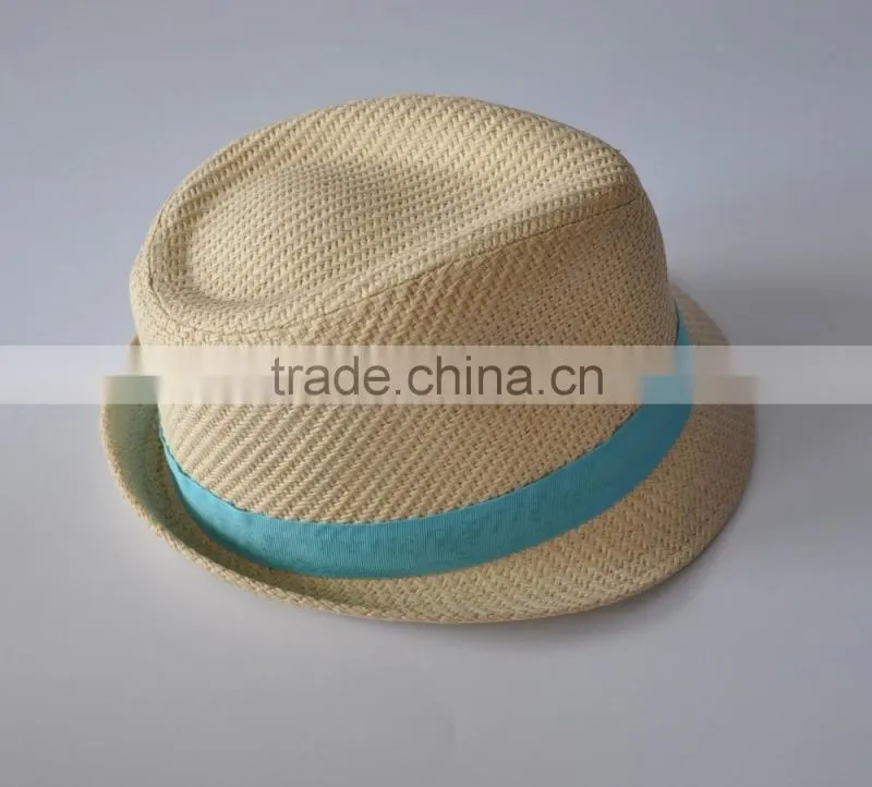 Fashion design customized plain color promotion straw hat