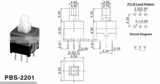 PBS22E01 DC push button switch