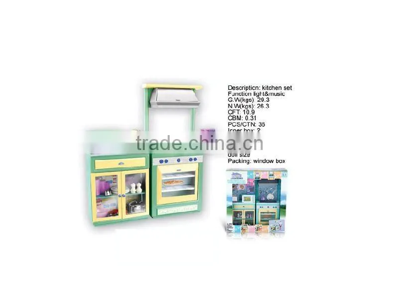 PLASTIC KITCHEN TOY SET WITH MUSIC AND LIGHT