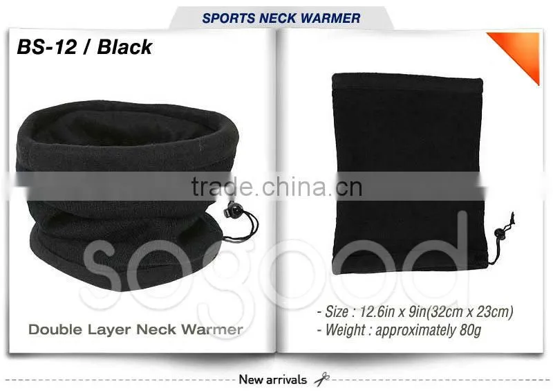 Polar Fleece & Kint Double layer Neck warmer Beanie scarf Ski Snowboard