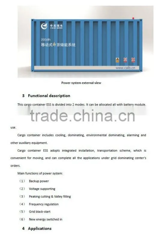 container energy storage system