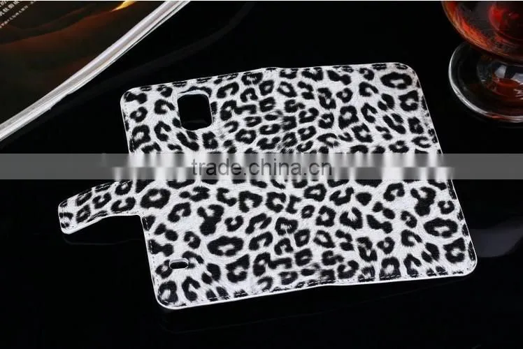 2014 New product Hot selling leopard Wallet phone case for galaxy s5,case for samsung galaxy s5