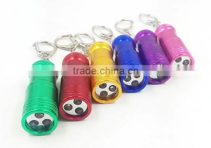 3LED aluminium keychain light with bottle opener