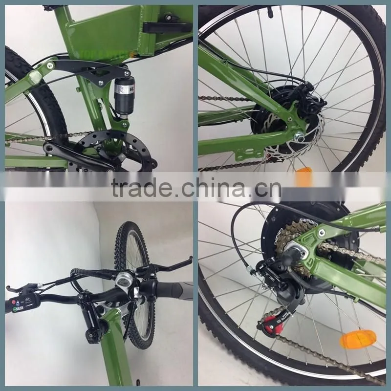 OEM brand EN15194 26" Sport New Model Mountain 26Inch Full Suspension Electric Mountain Bike