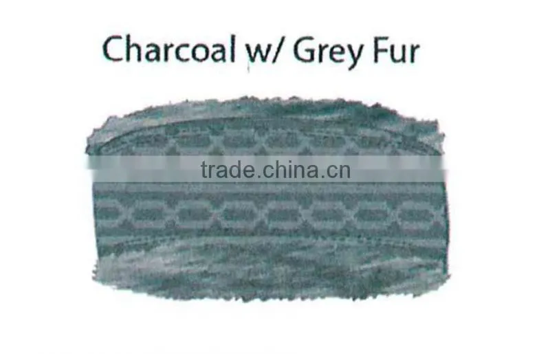 Fashion Winter promotional customized girl's jacquard acrylic knitted headband collection with faux fur lining