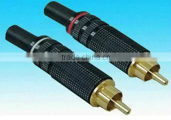 rca chasis brass material gold plating rohs comliant
