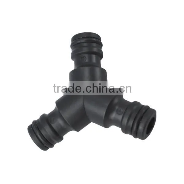 3 Way 1/2" Garden Watering Hose Snap Join Y Splitter Water Tap Connector Fitting