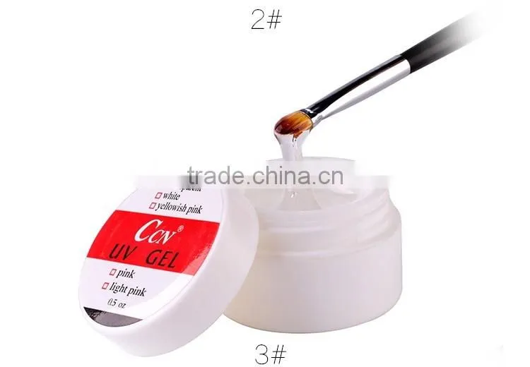 Pro CCN quality product factory uv gel nails Clear Pink White Yellowish UV Gel Builder 1Kg Nail Art Tips Design High Quality