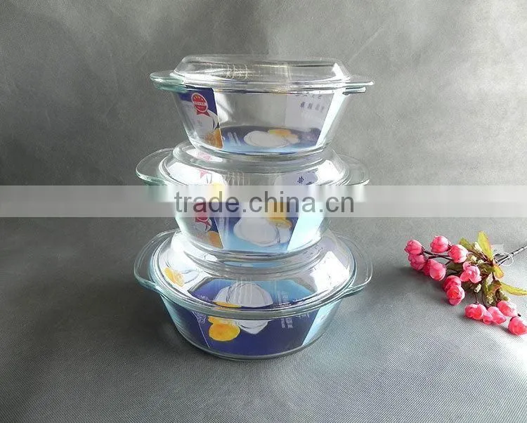 new design and eco-friendly Microwave Oven Safe Glass Eco Dish