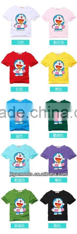 Kid's Round neck Blue Printed tshirt,children's t shirt factory