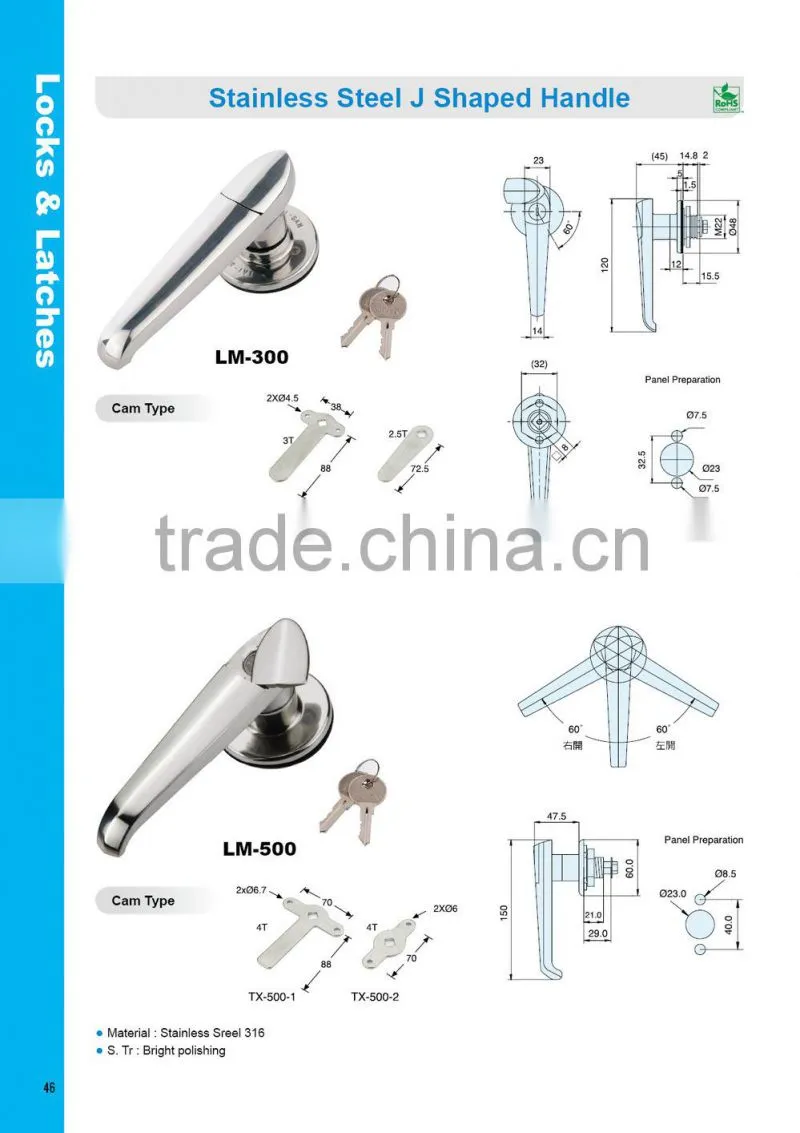 LM-300 measuring equipment electrical panel high quality cabinet panel lock