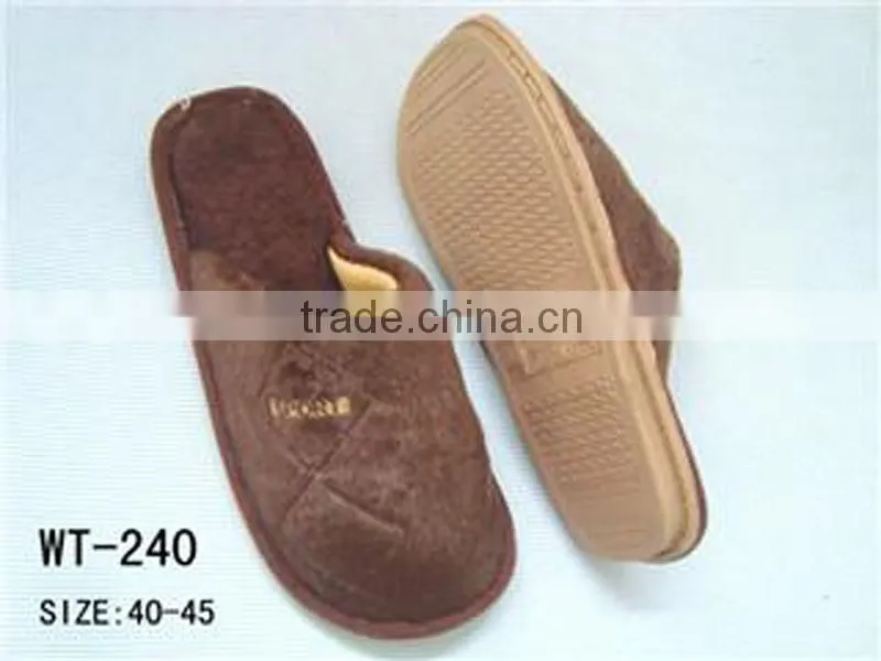 china wholesale men warm slippers, brand name men fuzzy warm slippers, cheap wholesale men winter warm slippers