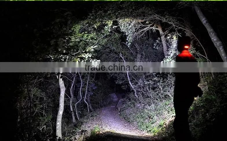 Highest Lumen High Power T6 Strong Light Zoom Hiking Headlamps
