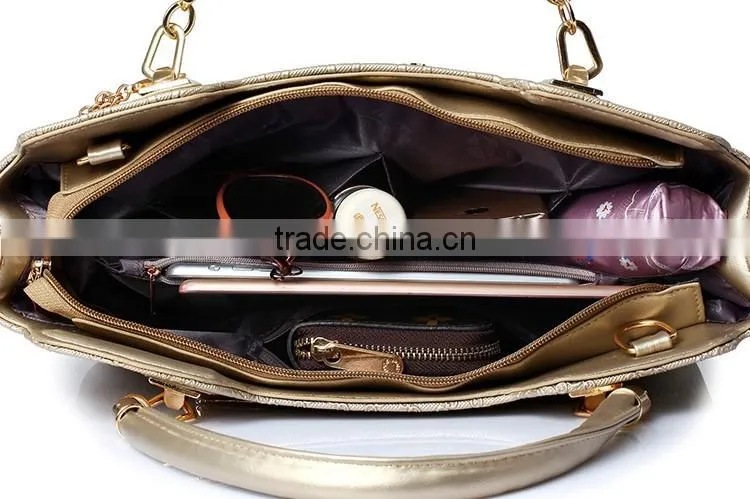Lady fashion designer PU high quality handbag OEM women's custom hand bag wholesale