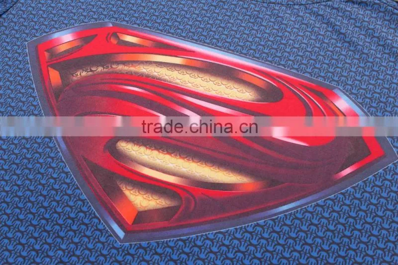 Avengers superman/bat-man marvel cartoon super hero clothing apparel men's slim fit digital print round neck short sleev t shirt