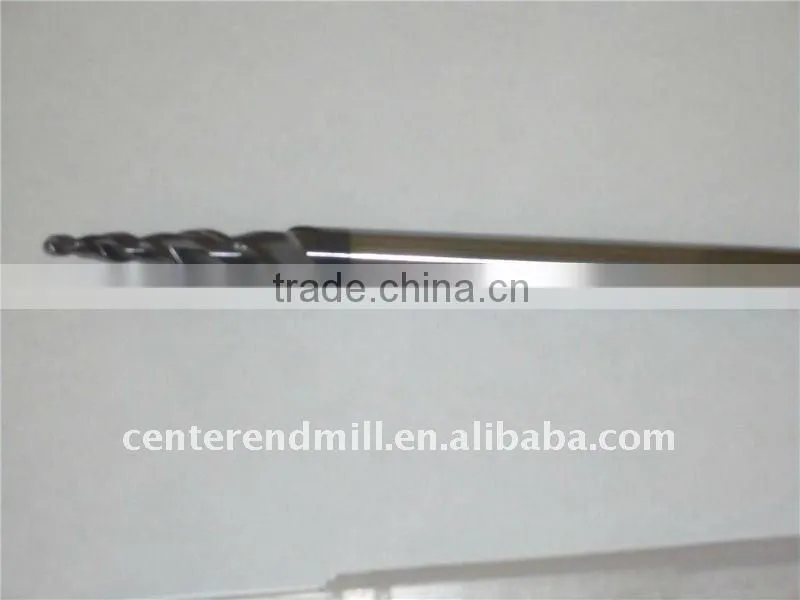 D0.2mm Tungsten carbide mrico diameter taper end mill