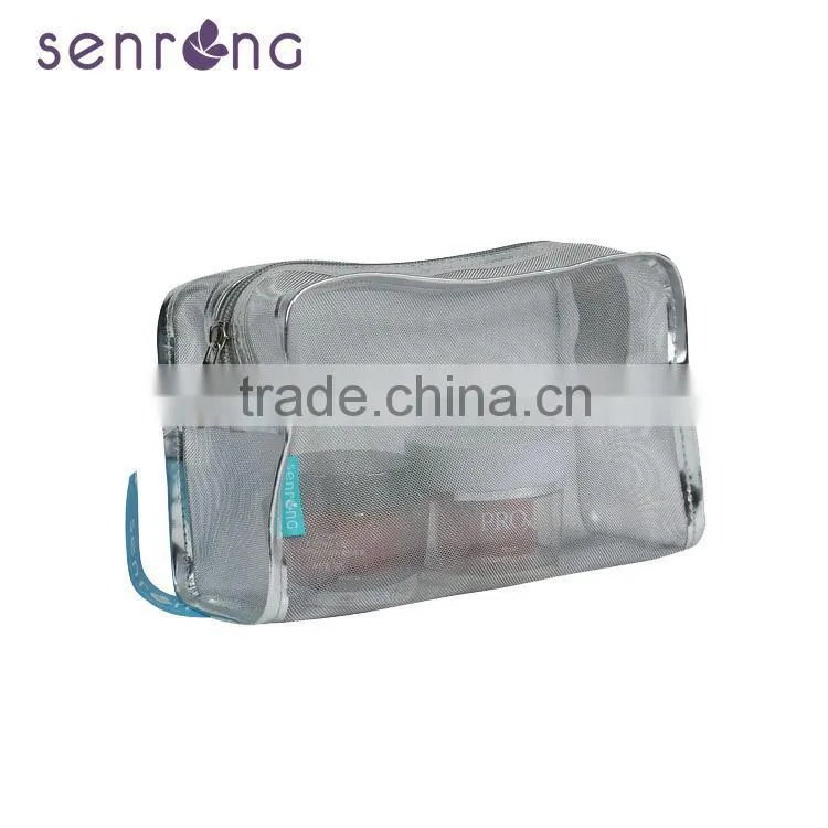 Promotion for Cosmetic bag & portable hand with nylon mesh