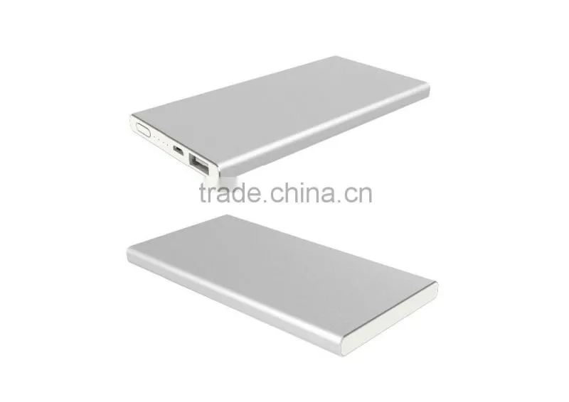 2016 Super Slim Portable High Capacity 6000mah Power Bank For Mobile Phone and Tablet
