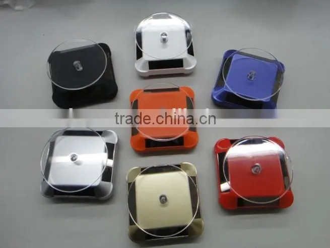 ight quality products lotus solar rotating cell phone accessory display stand,display turntable,better to show your products!