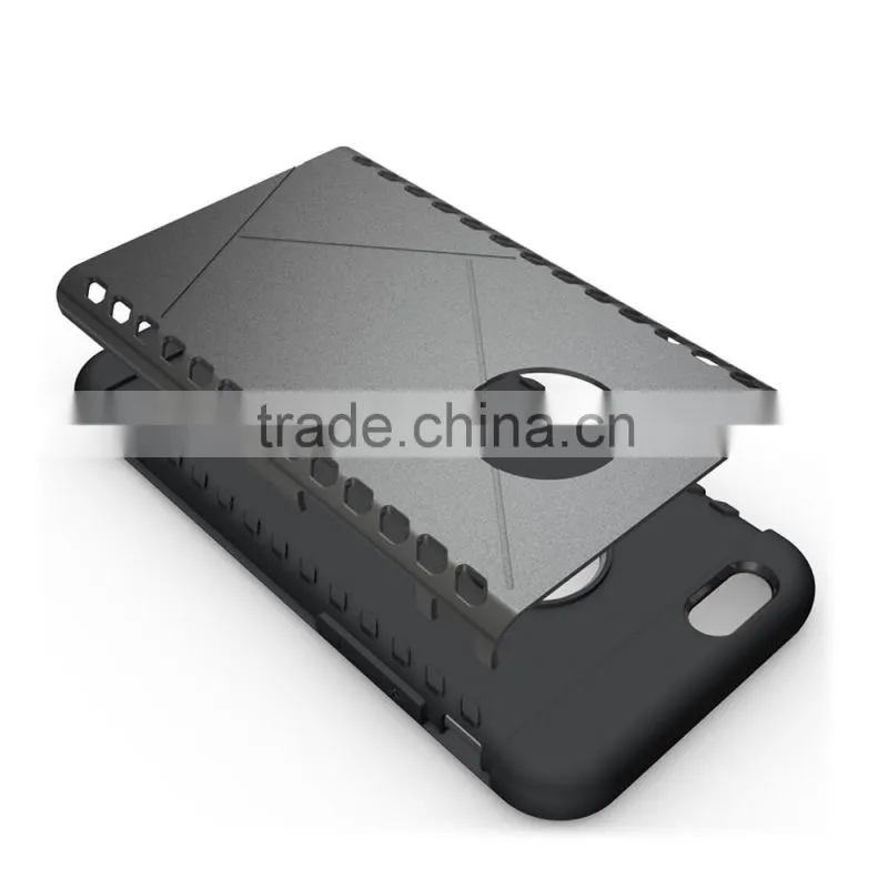 Hot 2 in 1 armor case for Iphone 6 4.7 premium TPU made great shock proof function