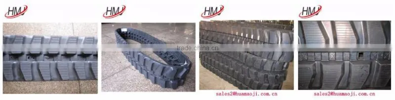 Rubber track for mini excavator rubber track chassis