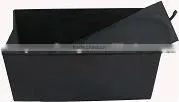 Luxury!Black PU Leather foldable storage ottoman whit buttons