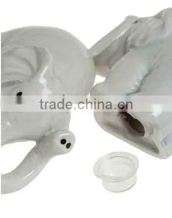 wedding favor ceramic love elephant salt and pepper shakers