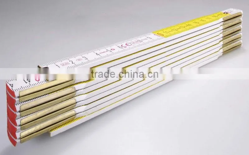 2 meter Wooden folding ruler ,folding wooden ruler 10 folded