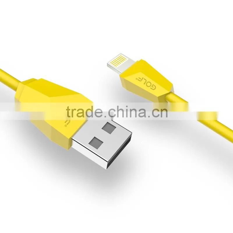 Promotional 1M colorful popular data cable ,usb extension cable GC-27i golf brand 8 pin cable for cables & cable assemblies