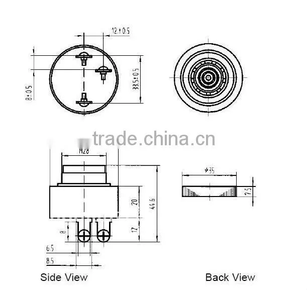 FBPB4334 2015 new arrival 43mm 80dB popular piezo buzzer(FBELE)