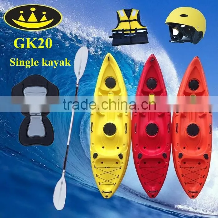 1 person fishing kayak plastic kayak popular style made in big factory