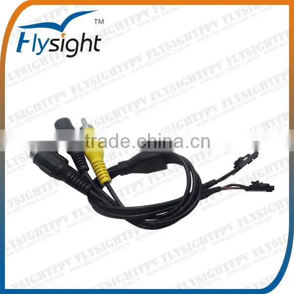 RC Adult Hobby Parts With 180 Degree Connector Gopro2 USB Video Cable