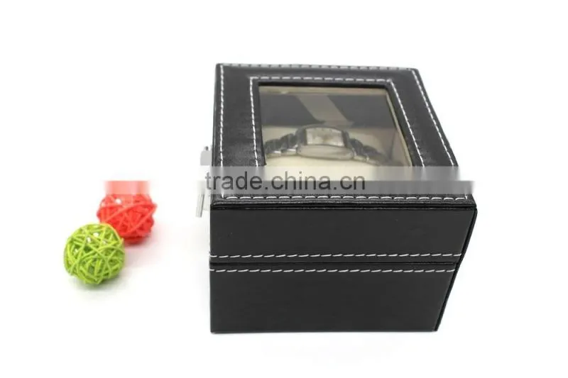 double watch show box luxury wristwatch display case made in china