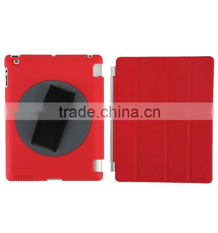 Factory Outlet Handheld case 360 rotation case cover for iPad, hot sales for iPad