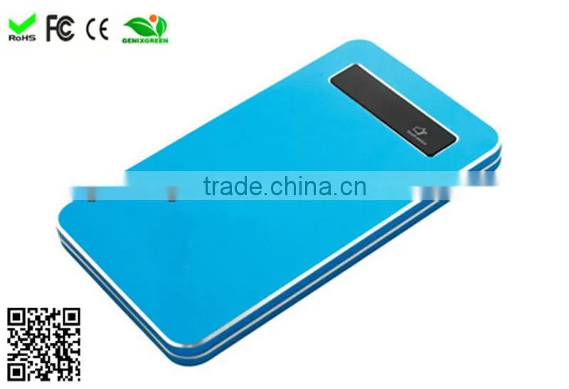 Good mirror face design and nice looking battery bank/portable polymer power bank for smart phones