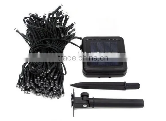 series string xmas decoration light with solar panel for supermarket 10meter 20meter 100meter