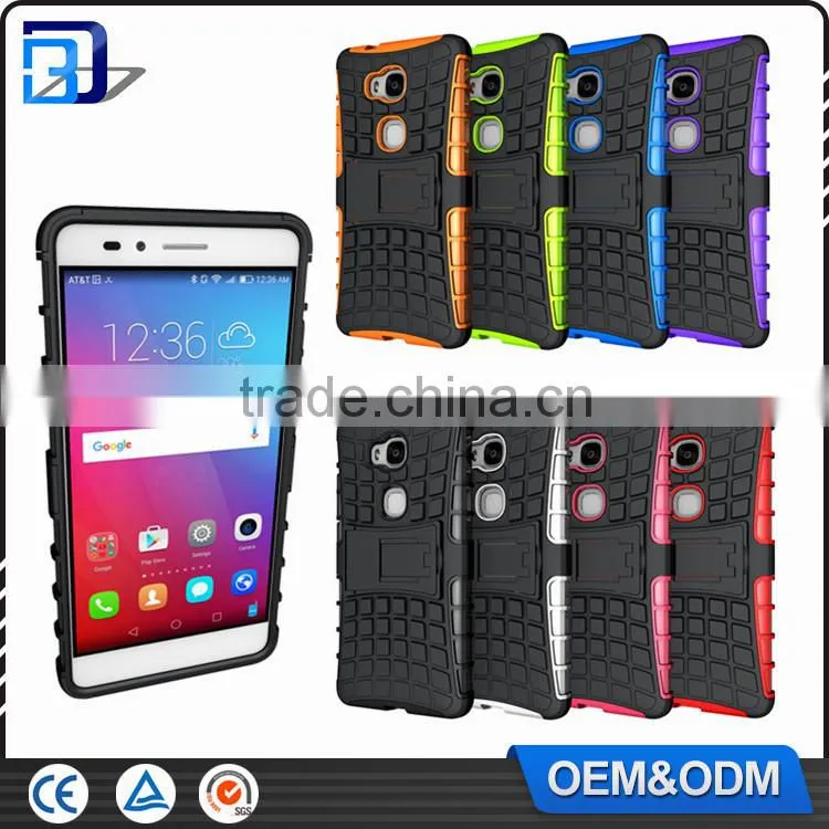 Wholesale Cheap Goods Combo Kickstand Tire Pattern Armor Back Cover Case For Lemon 3 Tirepattern Cases For Lenovo Lemon 3 Newest
