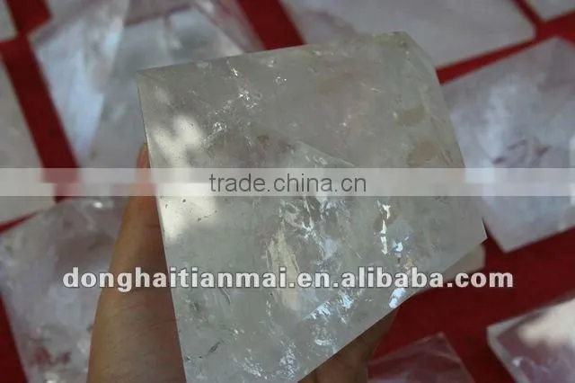 Natural Clear QUARTZ Crystal HEALING Pyramid For Decoration, Gift
