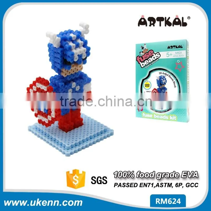 perler beads 5mm Artkal hama beads 1kg/bag/color educational toys