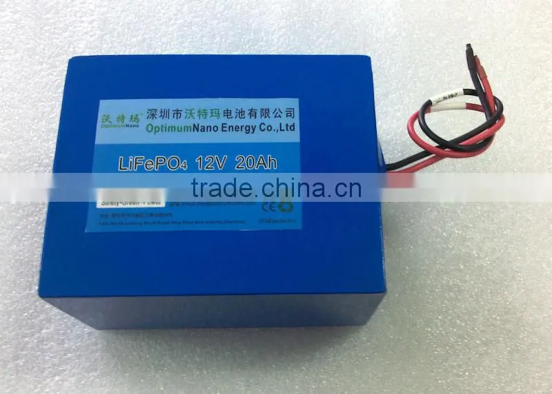 UPS / Electric Wheelchair Lifepo4 Rechargeable 12V 20Ah Lifepo4 Battery Pack