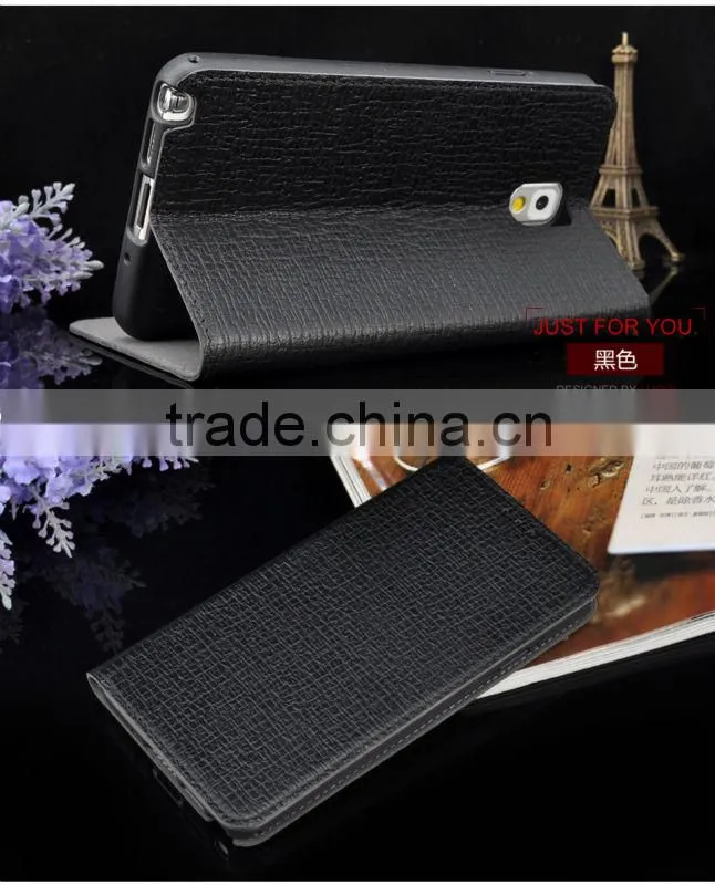 wholesale genuine leather case for samsung note 3/ case for cell phone