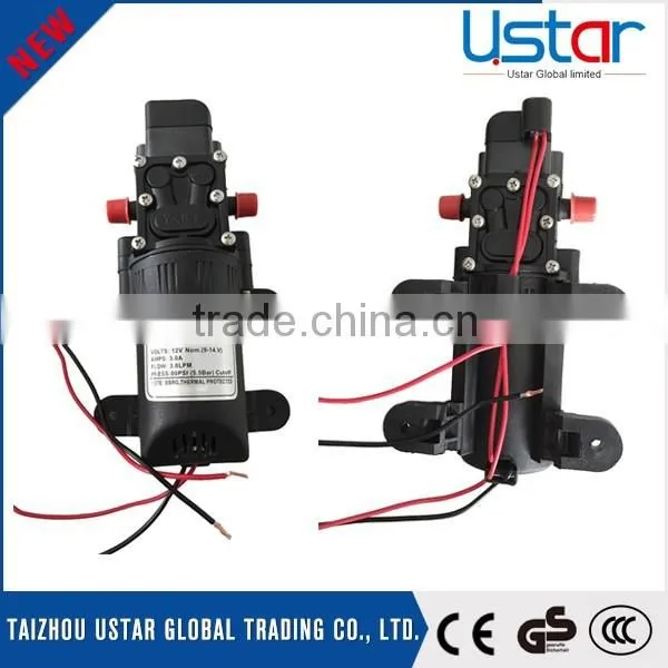Battery overflow intelligent 12v dc agricultural water pump