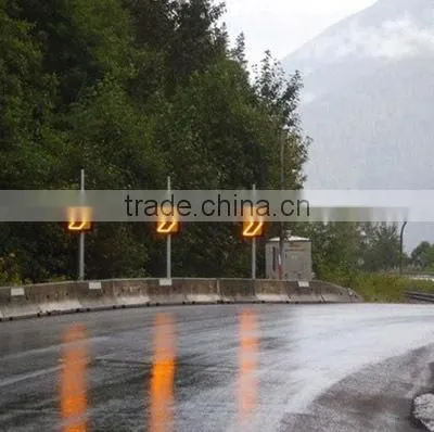 solar power led chevrons sign